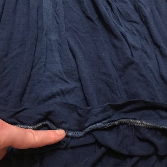 Apt. 9 Ombré Crochet Tunic Top, Boho Dip Dye Long Ombre Stretch Beach Blue Large - Picture 10 of 13